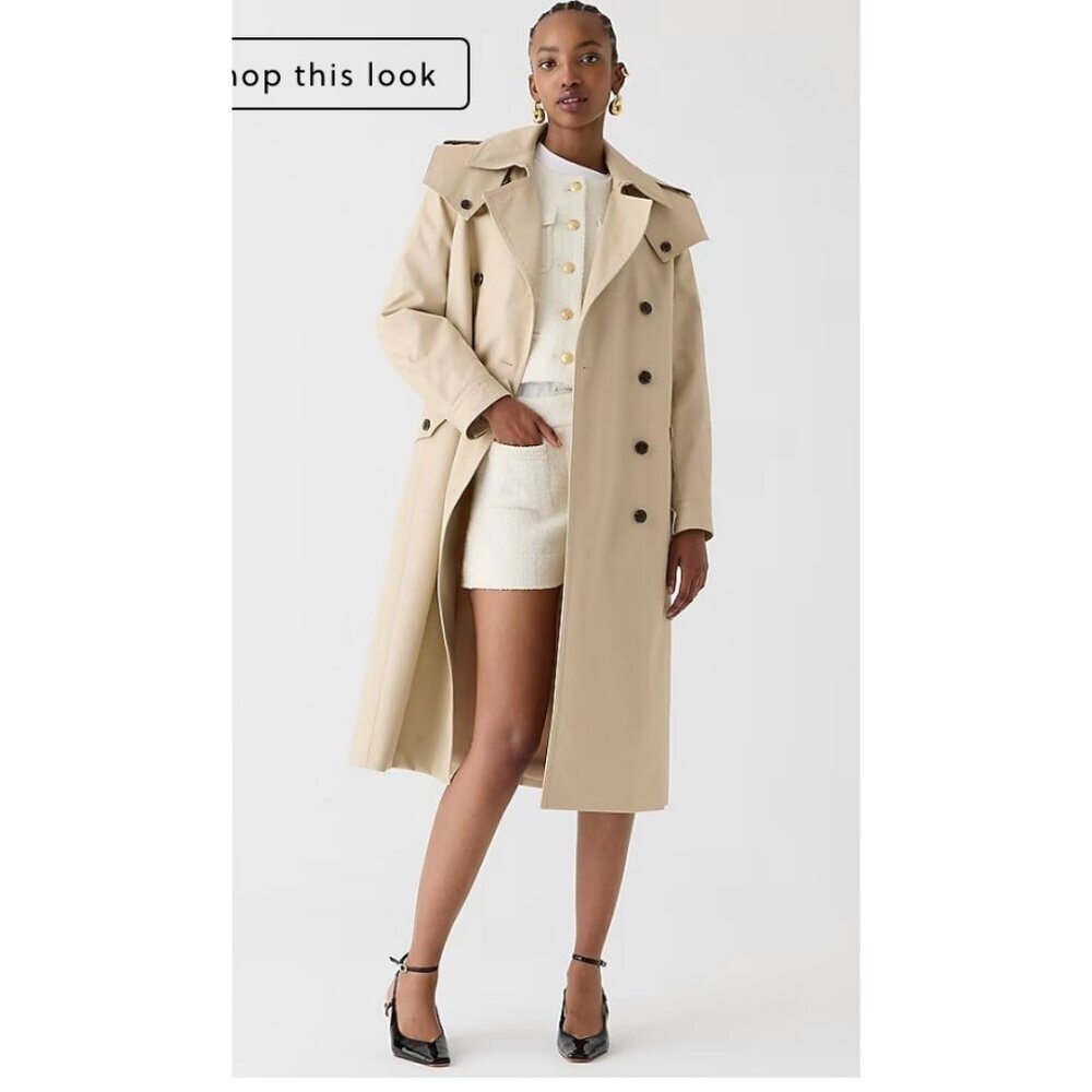 J. Crew Classic Beige Trench Coat